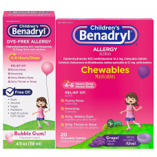 Giảm dị ứng, kháng Histamine Benadryl Children's Allergy